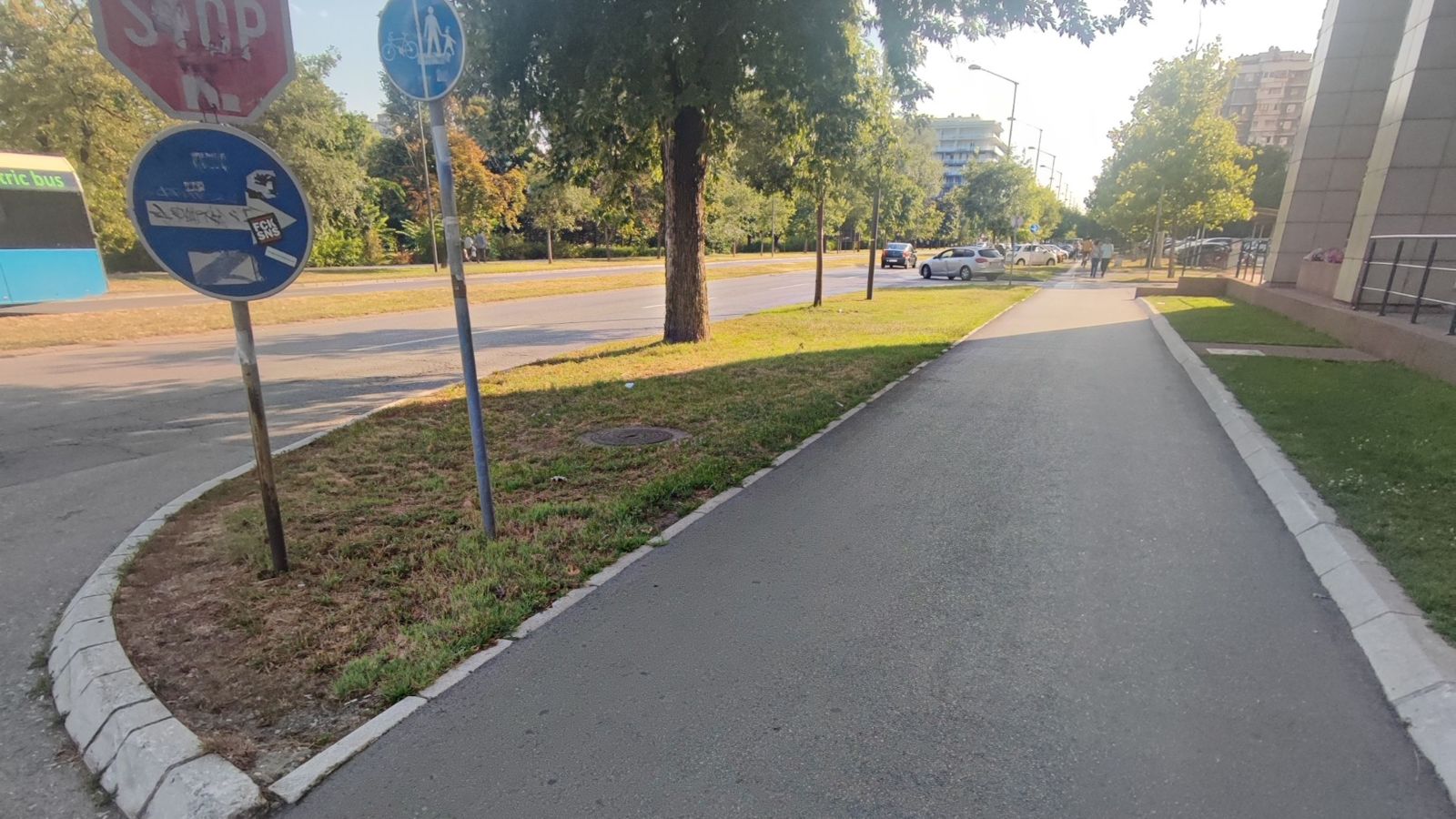 Prijava neobeležene horizontalne signalizacije u N. fronta kod NIS-a