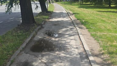 Oštećenje bic. staze u Kisačkoj