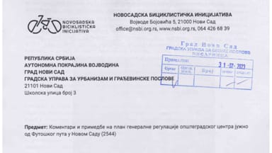 Komentari i primedbe na urbanistički plan Futoškog puta