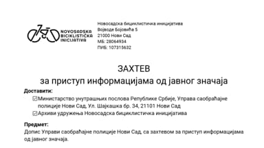 Zahtev za pristup informacijama od javnog značaja