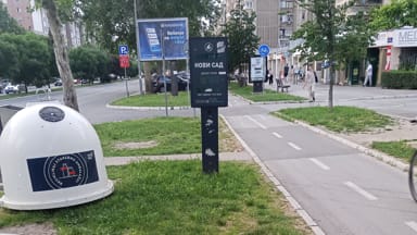 Oštećenje brojača bic. saobraćaja na Bul. oslobođenja