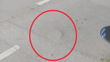 Rupa na bic. stazi na Bul. oslobođenja 73