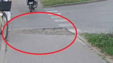 Oštećenje bic. staze na prelazu - Veselina Masleše