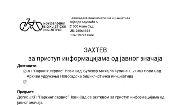 Zahtev za pristup informacijama od javnog značaja