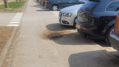 Prijava ulegnuća asfalta na bic. stazi u Branka Bajića 70a