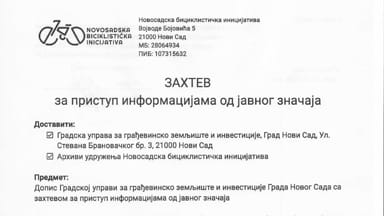 Zahtev za pristup informacijama od javnog značaja