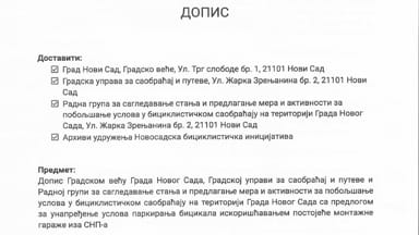 Inicijativa za izgradnju garaže za bicikle