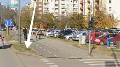 Prijava nedostatka saob. signalizacije na uglu Ive Andrića i Heroja Pinkija